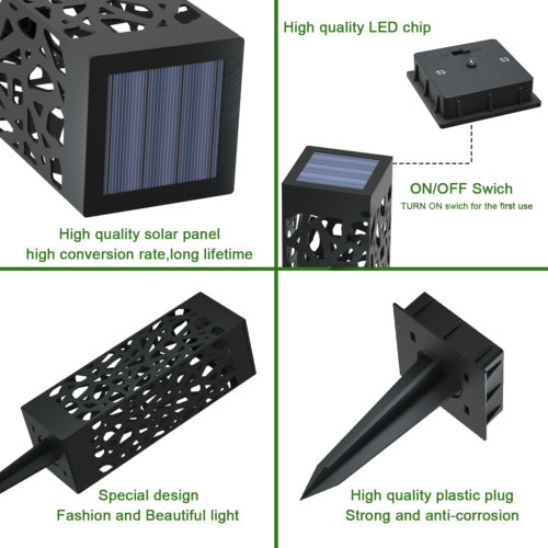 LED Solar Garden Ground Lights Sensor