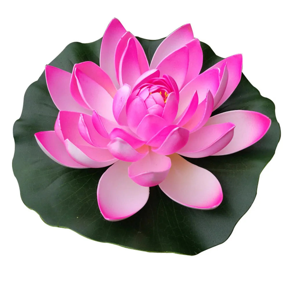 18CM Artificial Floating Lotus Shape Water Surface Decorartion for Pool Pond