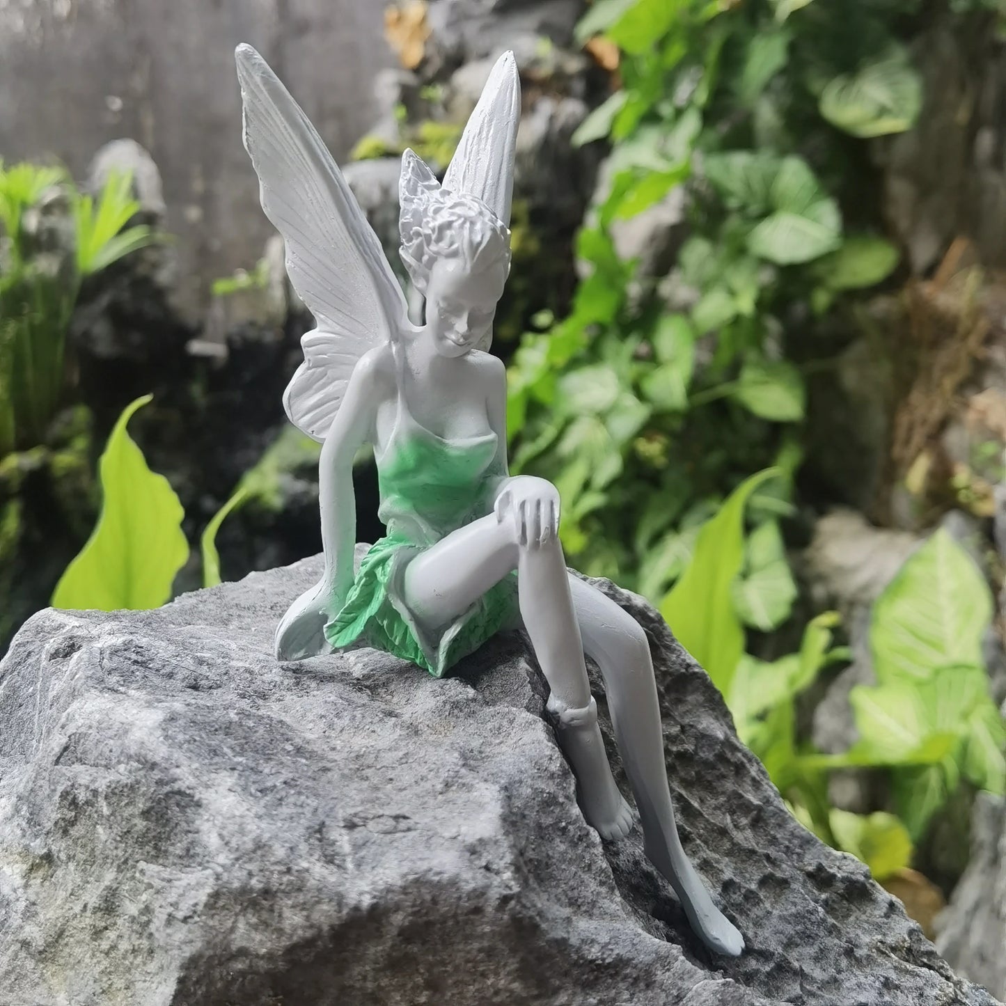 Flower Fairy Statue Decoration, Outdoor CHILDREN'S Garden Courtyard Lawn Resin Decorative Sculpture