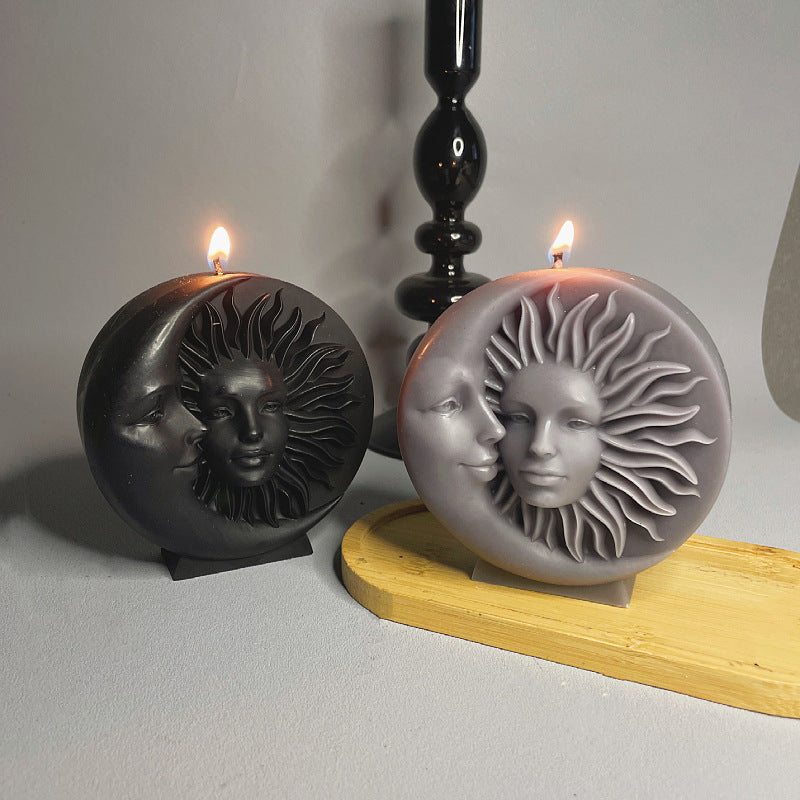 Sun Moon Face Candle Decoration