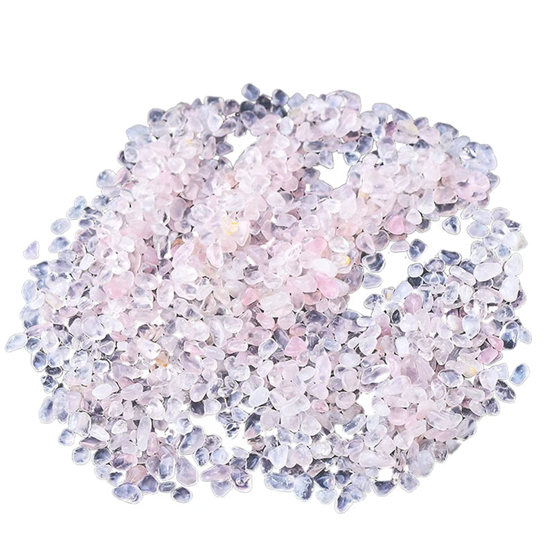 Y 500g/bag Natural Stones Rose Quartz Material Crystal Gravel Stone Chips Ore Minerals Reiki Specimen Gemstones Aquarium Decor