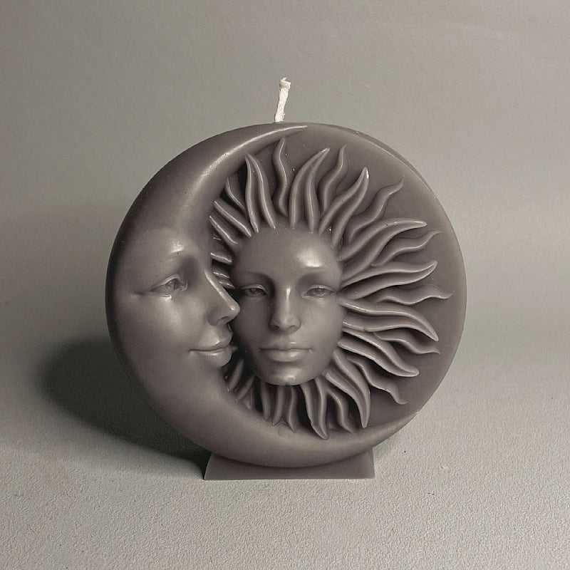 Sun Moon Face Candle Decoration