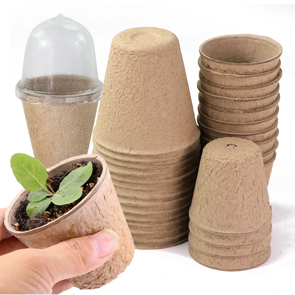 Biodegradable Paper Plant Nursery Cup for Greenhouse Agriculture Garden Seed Germination Starter Herbs Transplant Seedling Pot