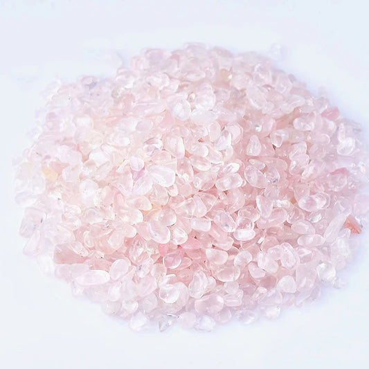 Y 500g/bag Natural Stones Rose Quartz Material Crystal Gravel Stone Chips Ore Minerals Reiki Specimen Gemstones Aquarium Decor