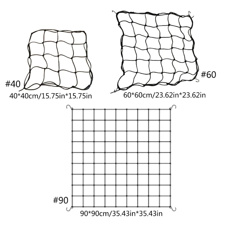 Plant Support Scrog Net Elastic Trellis for Greenhouses Tent 40x40/60x60/90x90cm Dropship