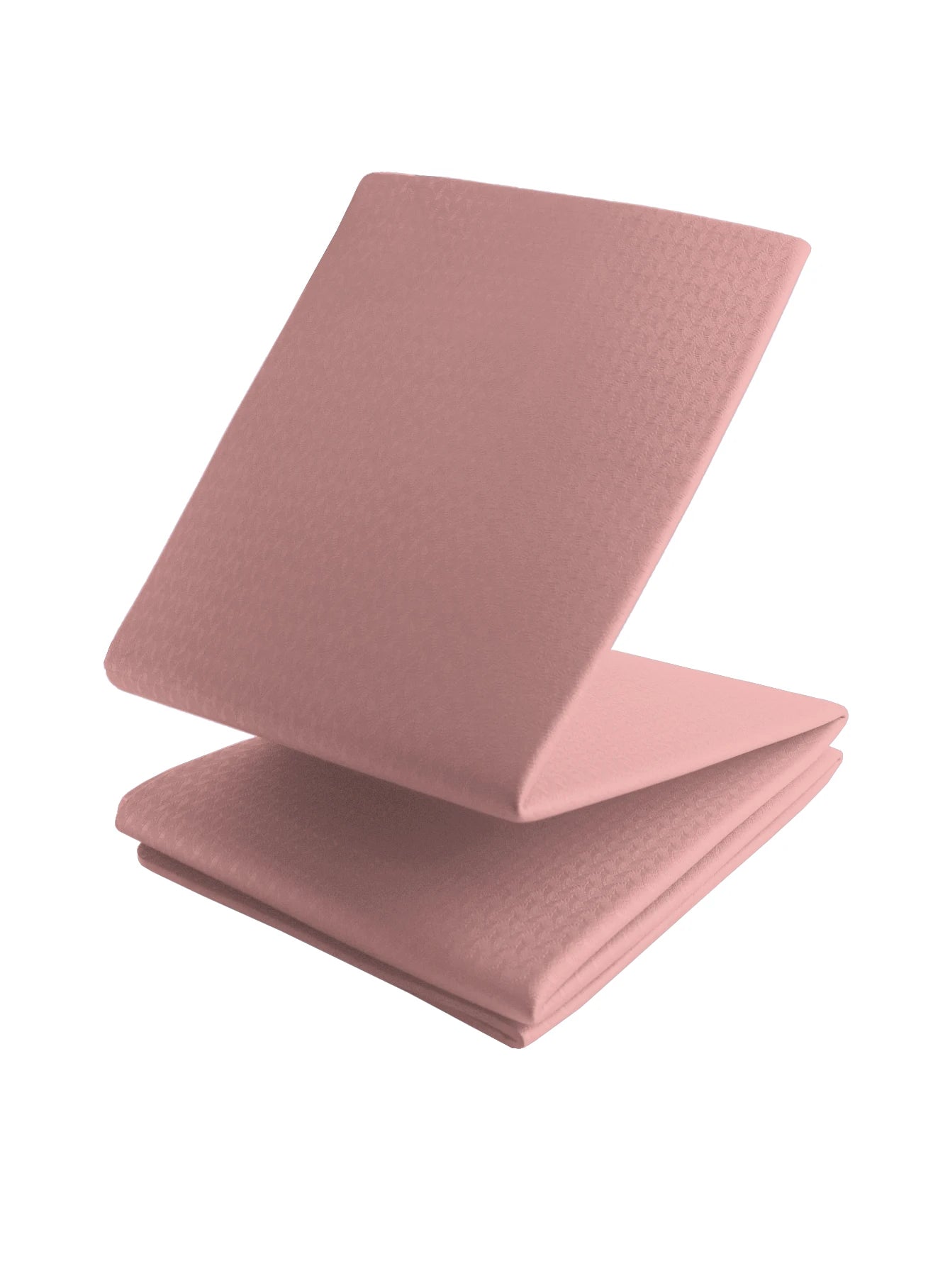 1pc 4mm Tpe Folding And Portable Yoga Mat With Dual-Sided Non-Slip Surface For Fitness