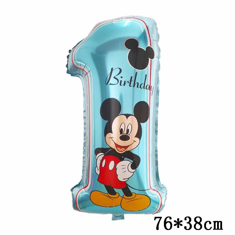 Giant Mickey Minnie Mouse Balloons Disney Cartoon Foil Balloon Baby Shower Birthday Party Decorations Kids Classic Toys Air Gift