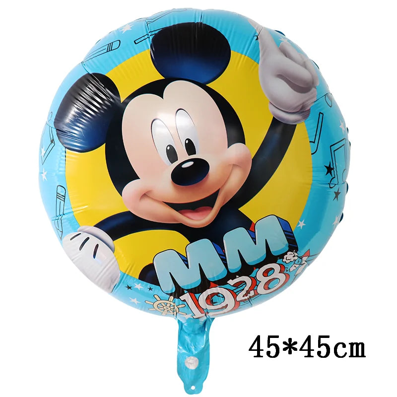 Giant Mickey Minnie Mouse Balloons Disney Cartoon Foil Balloon Baby Shower Birthday Party Decorations Kids Classic Toys Air Gift