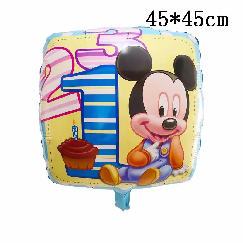 Giant Mickey Minnie Mouse Balloons Disney Cartoon Foil Balloon Baby Shower Birthday Party Decorations Kids Classic Toys Air Gift