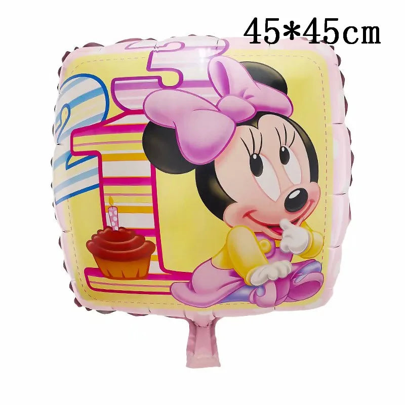 Giant Mickey Minnie Mouse Balloons Disney Cartoon Foil Balloon Baby Shower Birthday Party Decorations Kids Classic Toys Air Gift