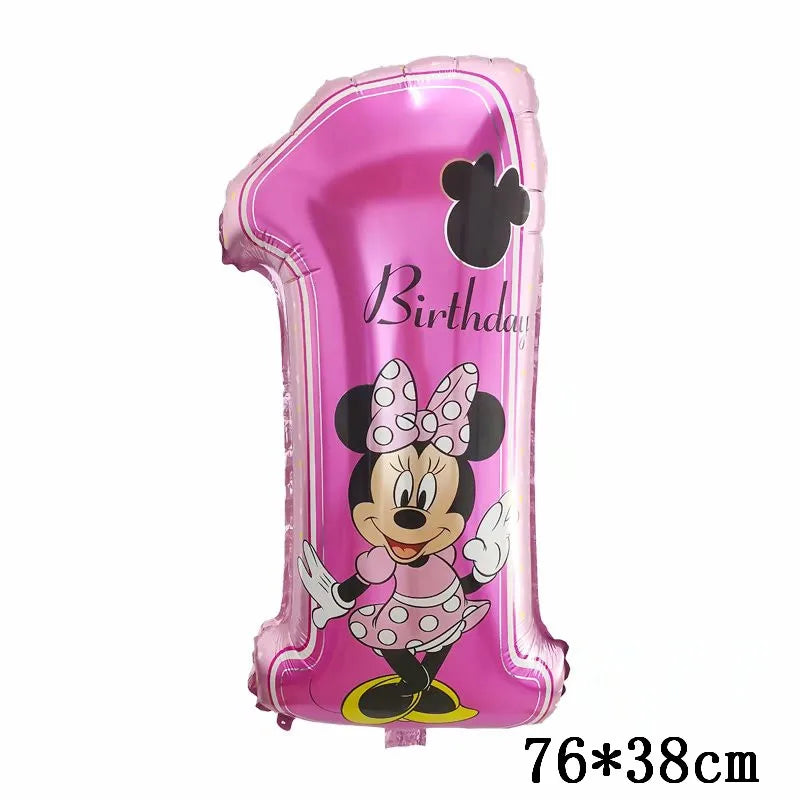 Giant Mickey Minnie Mouse Balloons Disney Cartoon Foil Balloon Baby Shower Birthday Party Decorations Kids Classic Toys Air Gift