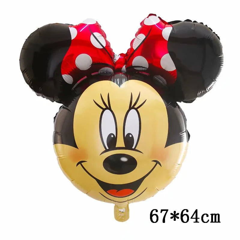 Giant Mickey Minnie Mouse Balloons Disney Cartoon Foil Balloon Baby Shower Birthday Party Decorations Kids Classic Toys Air Gift