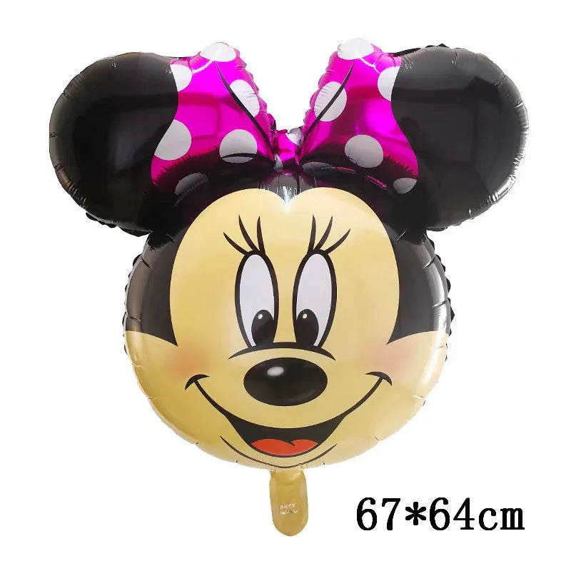 Giant Mickey Minnie Mouse Balloons Disney Cartoon Foil Balloon Baby Shower Birthday Party Decorations Kids Classic Toys Air Gift