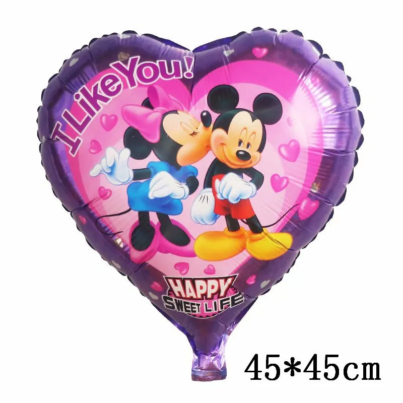 Giant Mickey Minnie Mouse Balloons Disney Cartoon Foil Balloon Baby Shower Birthday Party Decorations Kids Classic Toys Air Gift