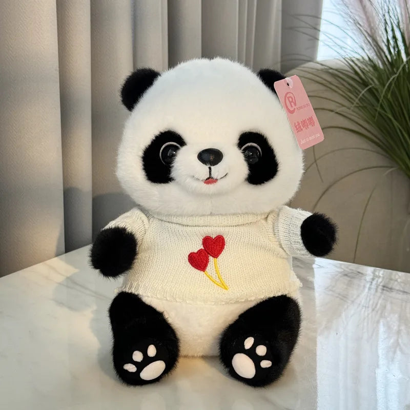 Hot Plush Stuffed Toy Panda Baby Cute Plush Doll Kawaii Panda Boys and Girls Birthday Children's Day Gift Room Decoration