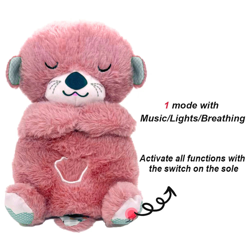 Breathing Bunny Plush Conciliate Doll comforter Peaceful Music toy with Relieve tension and anxiety for baby Bunny sleeping time