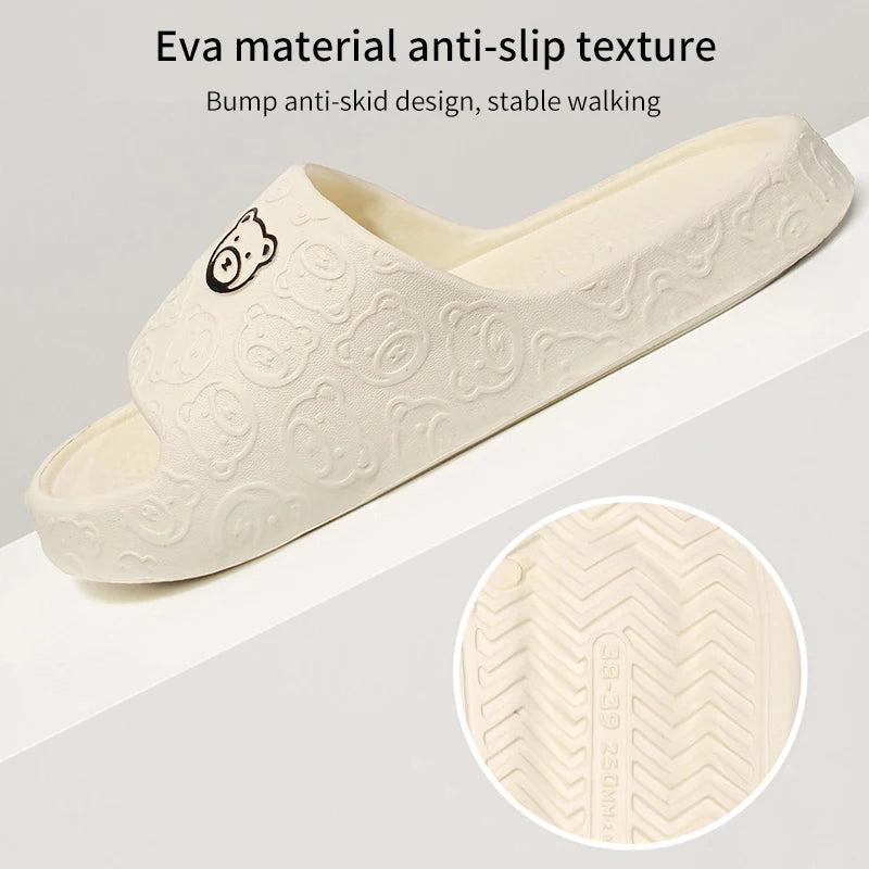 Non-slip Slippers Female Outer Wear 2024 New Bathroom Bathroom Indoor Home Sandals Female Summer Eva