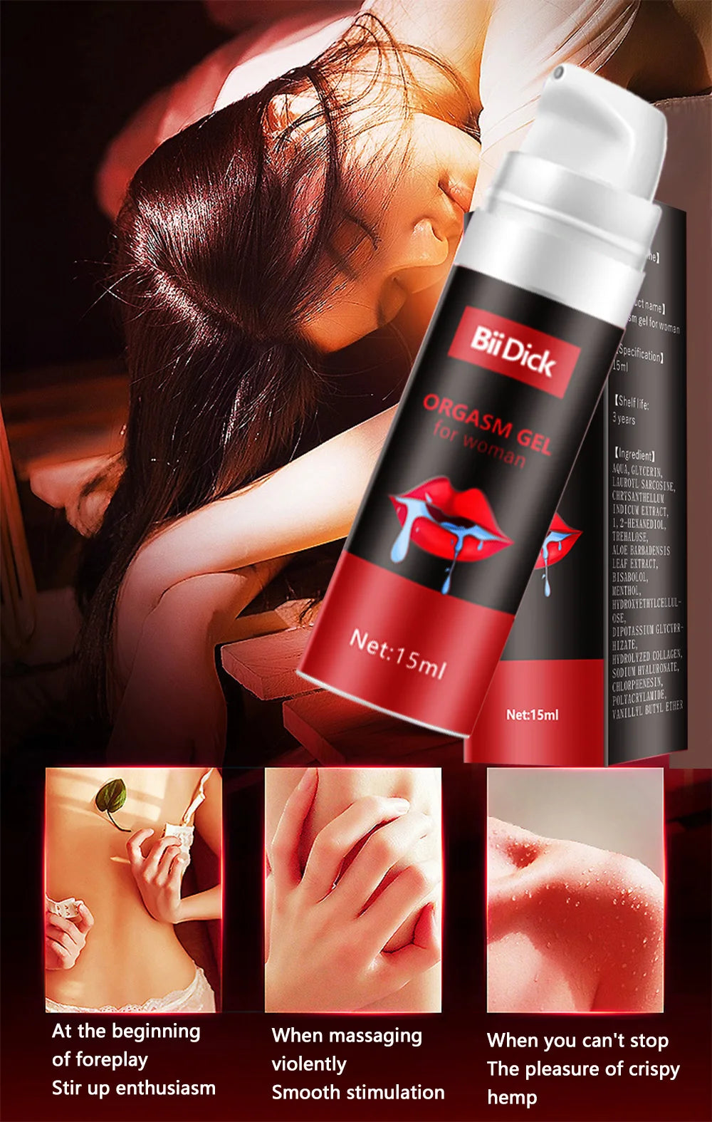 Female Fast Sex Stimulant Aphrodisiac Female Orgasm Gel Orgasm Spray Enhance Female Vaginal Tightening Libido Spray