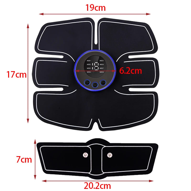 EMS Fitness Abdominal Massage Stimulator Abdominal Muscle Trainer Vibration Body Slimming Machine Abdominal Muscle Patch