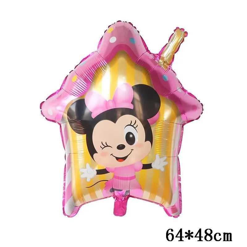 Giant Mickey Minnie Mouse Balloons Disney Cartoon Foil Balloon Baby Shower Birthday Party Decorations Kids Classic Toys Air Gift