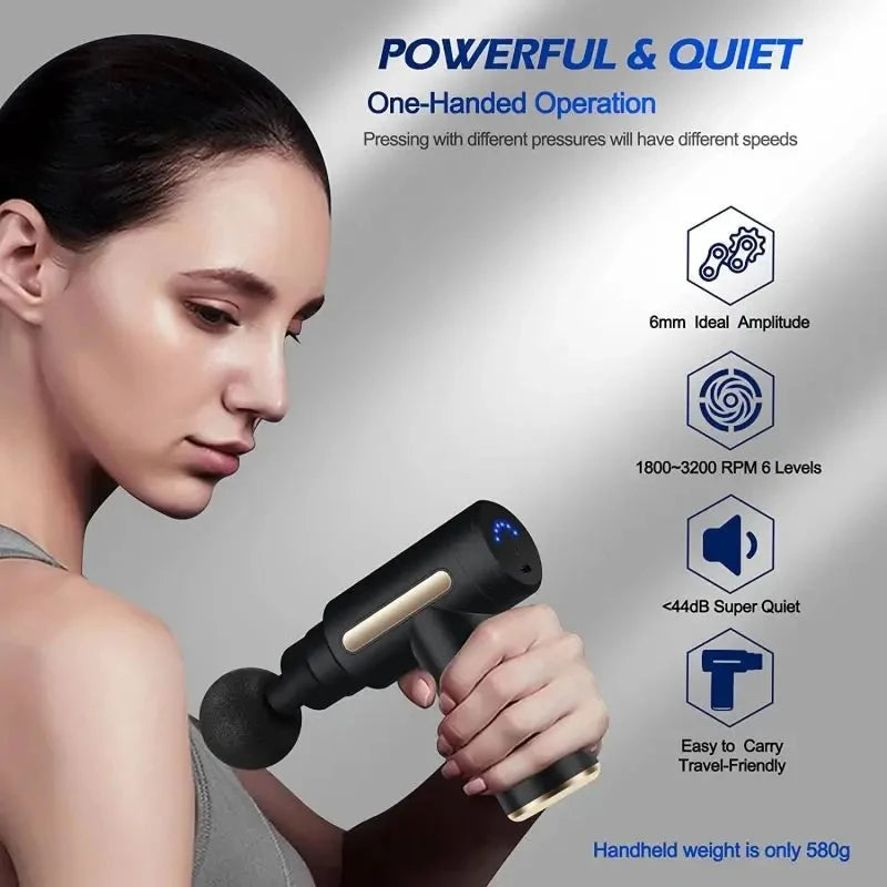 Xiaomi Mini Fascia Gun Massage Body Muscle Relaxation Electric Massage Equipment LED Touch Screen Portable Massage Instrument