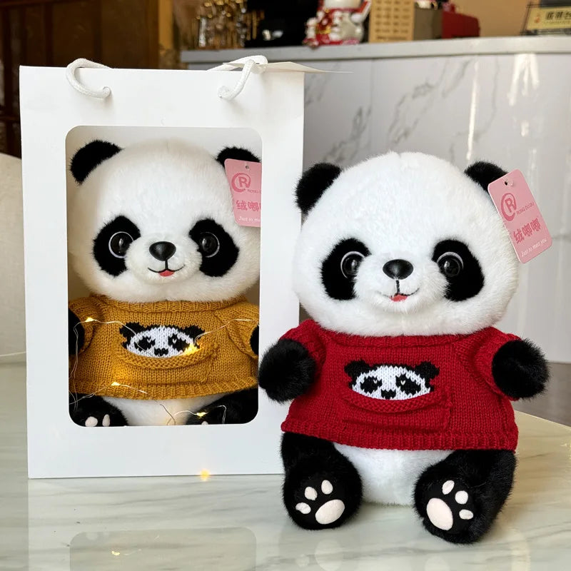 Hot Plush Stuffed Toy Panda Baby Cute Plush Doll Kawaii Panda Boys and Girls Birthday Children's Day Gift Room Decoration