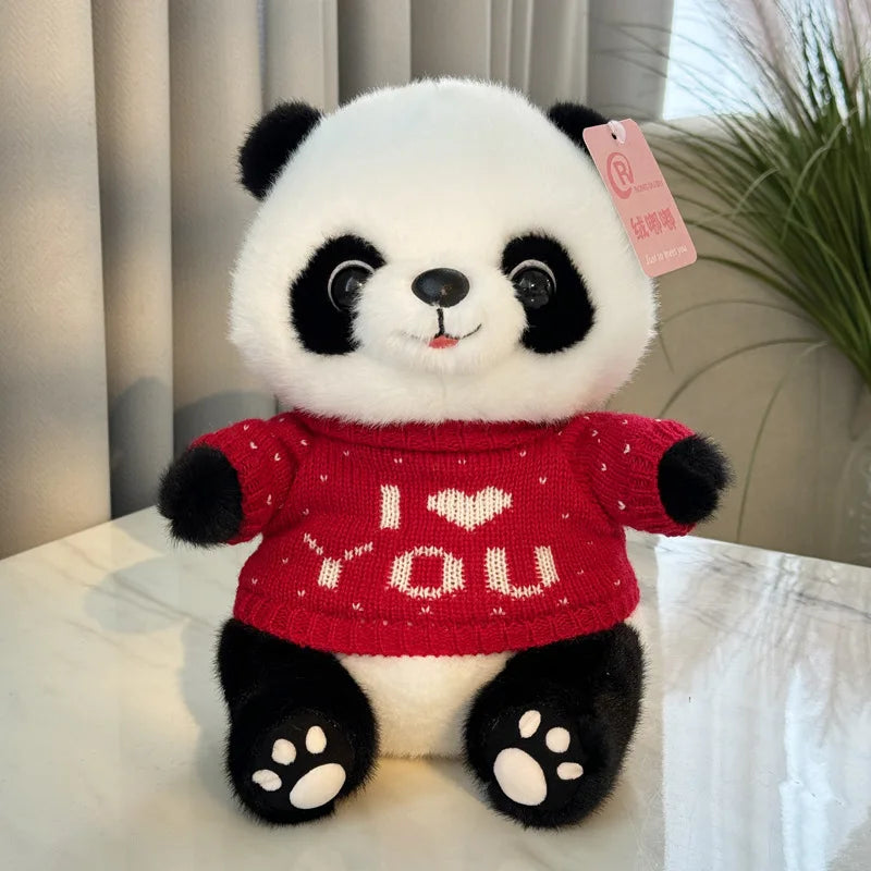 Hot Plush Stuffed Toy Panda Baby Cute Plush Doll Kawaii Panda Boys and Girls Birthday Children's Day Gift Room Decoration