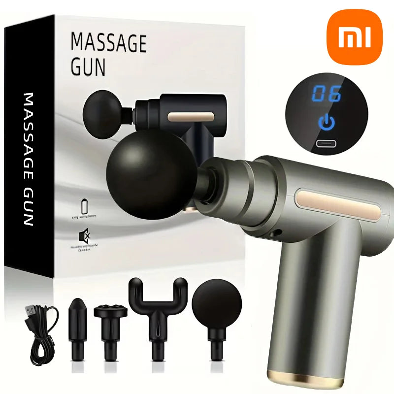 Xiaomi Mini Fascia Gun Massage Body Muscle Relaxation Electric Massage Equipment LED Touch Screen Portable Massage Instrument