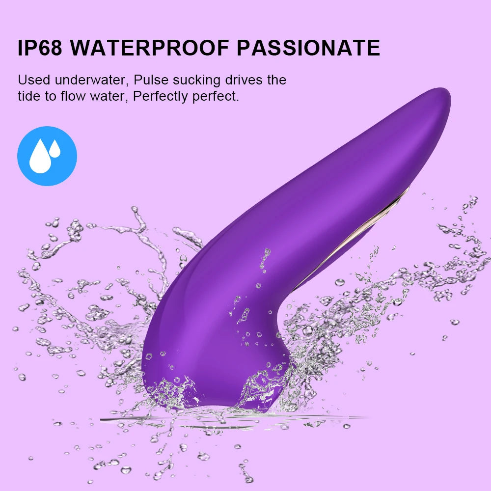 Sucking Tongue Vibrator For Women Powerful Clitoris Nipples Suction Stimulator 10 Vibration Modes Clitoral Massager Waterproof