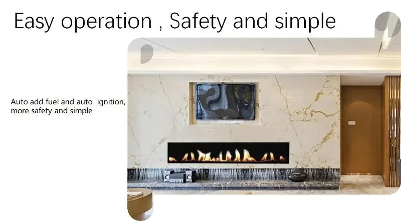 3D Atomizing Fireplace For Living Room Multi-color Fake Flame Electronic Fireplace Home Remote Control Water Steam Fireplace