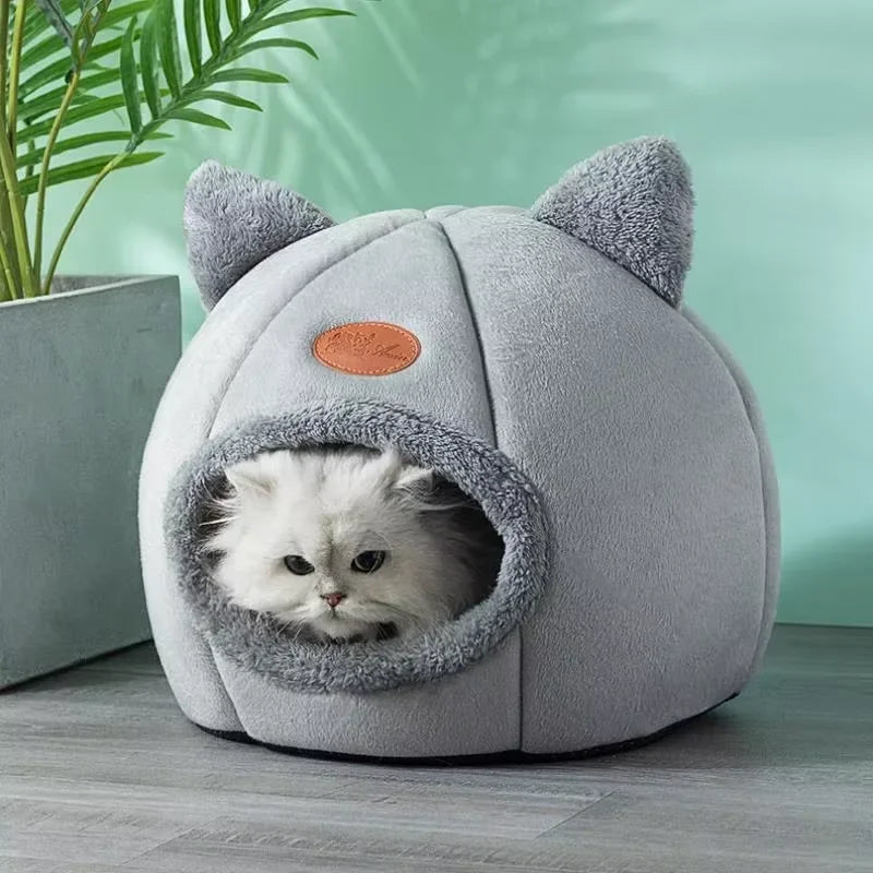 Deep Sleep Cat Bed Comfort In Winter Cat Bed Little Mat Basket for Cat House Products Pets Tent Cozy Cave Beds Indoor Dog House