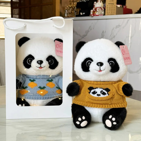 Hot Plush Stuffed Toy Panda Baby Cute Plush Doll Kawaii Panda Boys and Girls Birthday Children's Day Gift Room Decoration