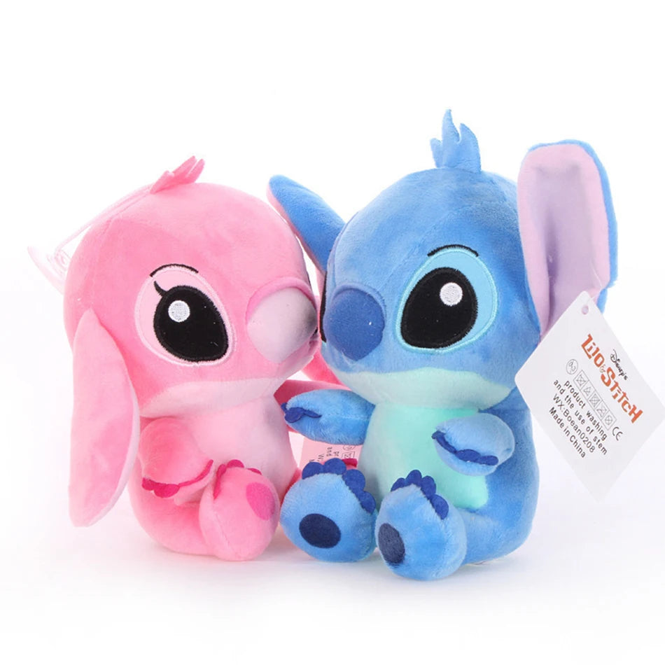 Disney Cartoon Blue Pink Stitch Plush Dolls Anime Toys Lilo and Stitch 20CM Stich Plush Stuffed Toys Christmas Gifts for Kids