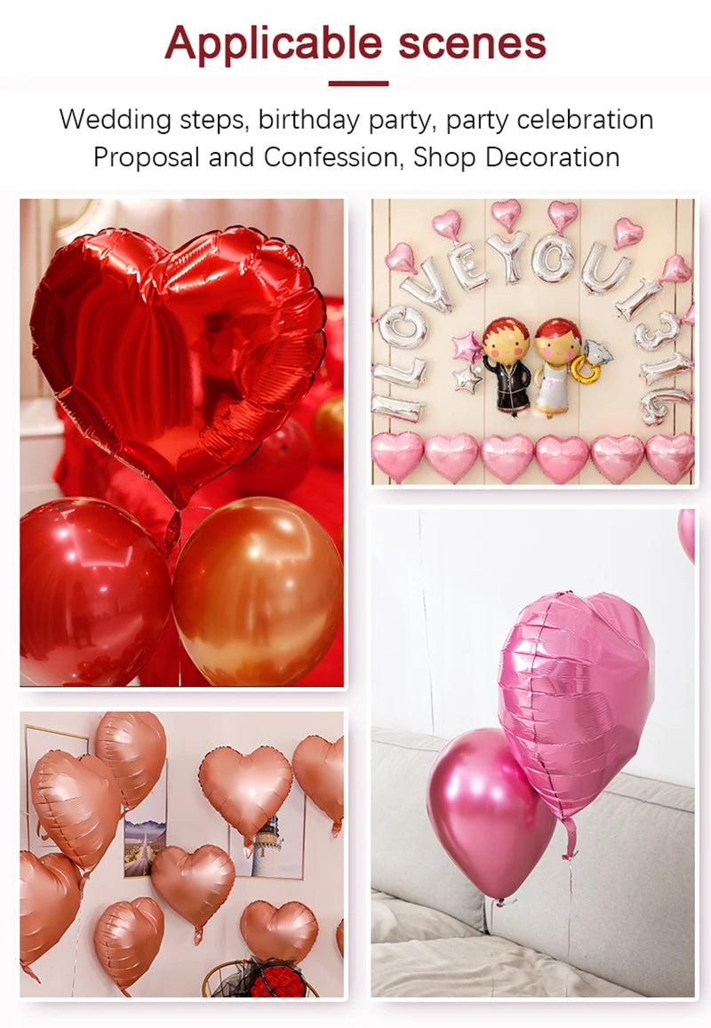 10/50/100Pcs Wedding Decoration Love Balloons Valentine's Day Romantic Proposal Christmas DIY Birthday Party Ornament Balloons