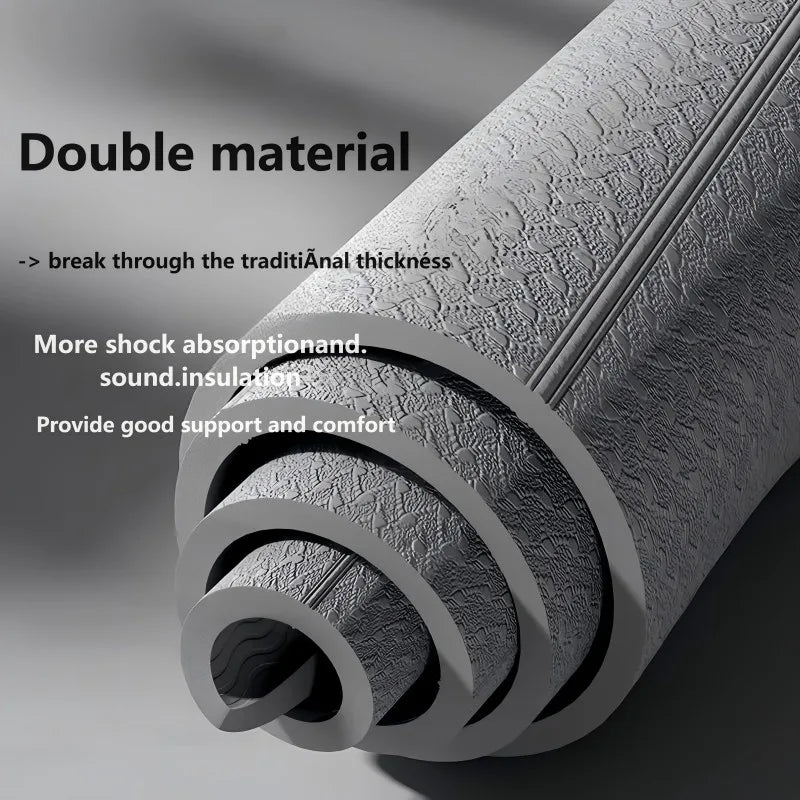 1 pcs foldable yoga mat, sponge material non-slip thickened fitness mat, home exercise yoga mat