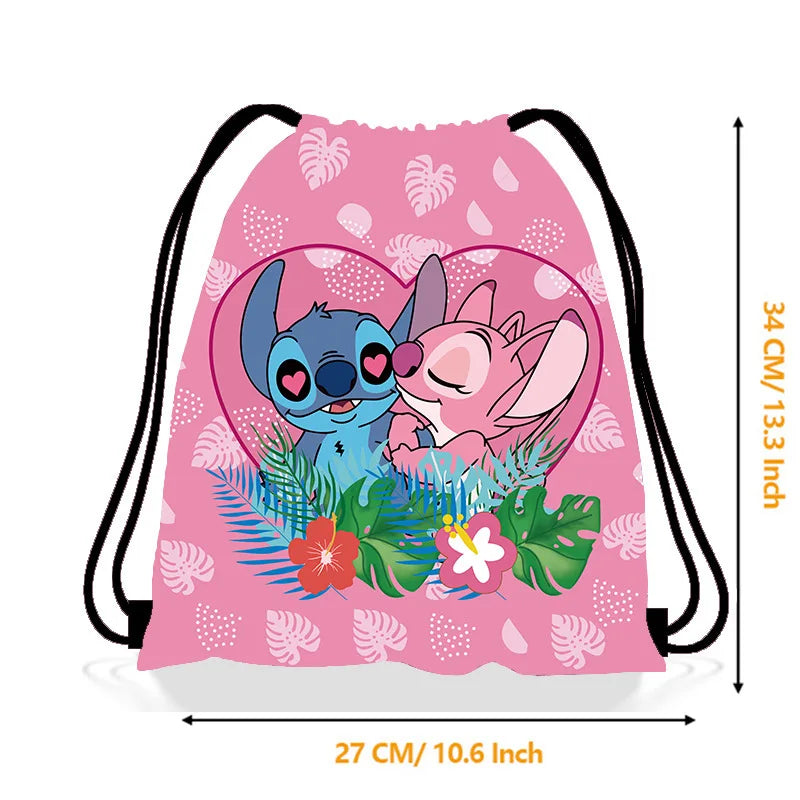 Disney Lilo&Stitch Anime Backpack Drawstring Bag Stitch Party Decorations Gift Bag Kid Birthday Party Baby Shower Supplies Gifts