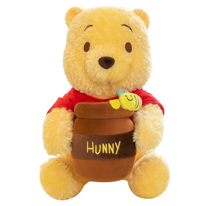 35-55cm Anime Disney Honey Jar Winnie The Pooh Soft Plush Toys Pooh Bear Stuffed Animal Dolls Children Kids Kawaii Birthday Gift