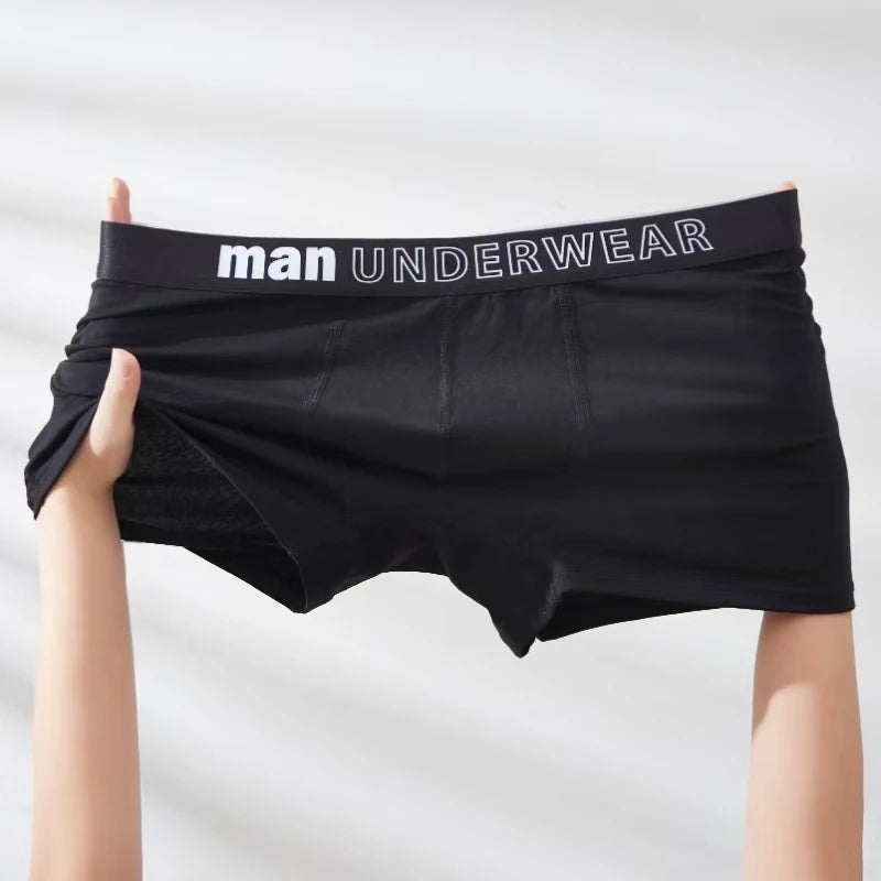 1/3 PCS Men's Boxers Cotton Comfort Briefs Underwear Black Breathable Fashion Fitness Sports