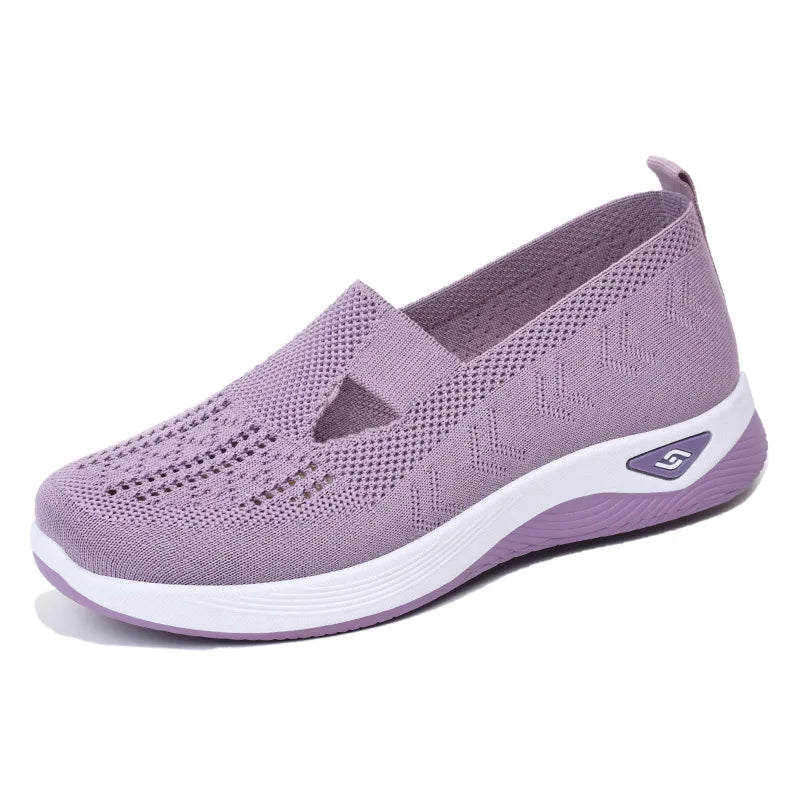 Summer New Comfort Casual Women's Shoes Fashion Soft Sole Breathable Hollow Out Flat Shoes for Women Zapatos De Mujer