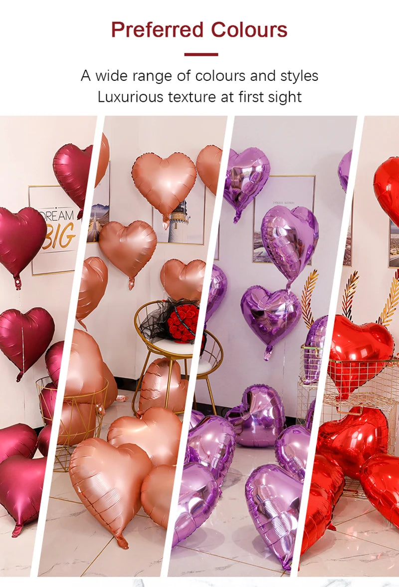 10/50/100Pcs Wedding Decoration Love Balloons Valentine's Day Romantic Proposal Christmas DIY Birthday Party Ornament Balloons