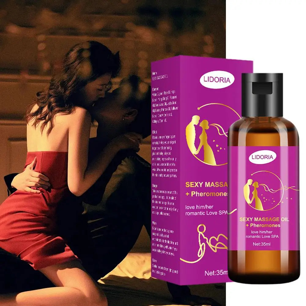 Pheromones Body Massage Oil Adult Natural Plant Rose Essence Romantic Couples Men And Women Can Use Push Oil