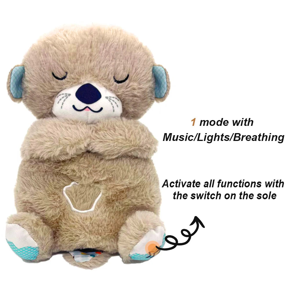 Breathing Bunny Plush Conciliate Doll comforter Peaceful Music toy with Relieve tension and anxiety for baby Bunny sleeping time