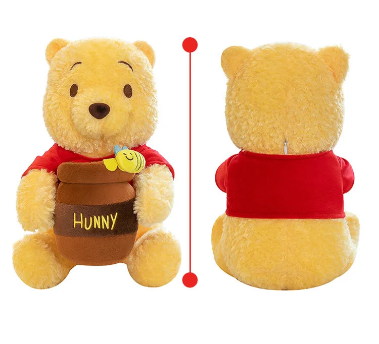 35-55cm Anime Disney Honey Jar Winnie The Pooh Soft Plush Toys Pooh Bear Stuffed Animal Dolls Children Kids Kawaii Birthday Gift