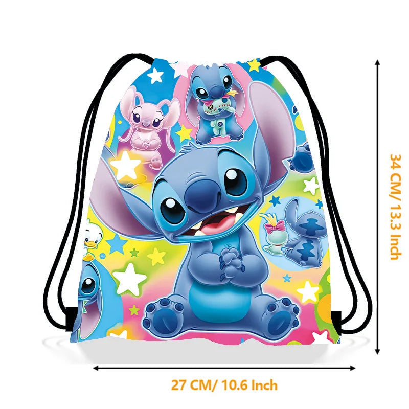 Disney Lilo&Stitch Anime Backpack Drawstring Bag Stitch Party Decorations Gift Bag Kid Birthday Party Baby Shower Supplies Gifts