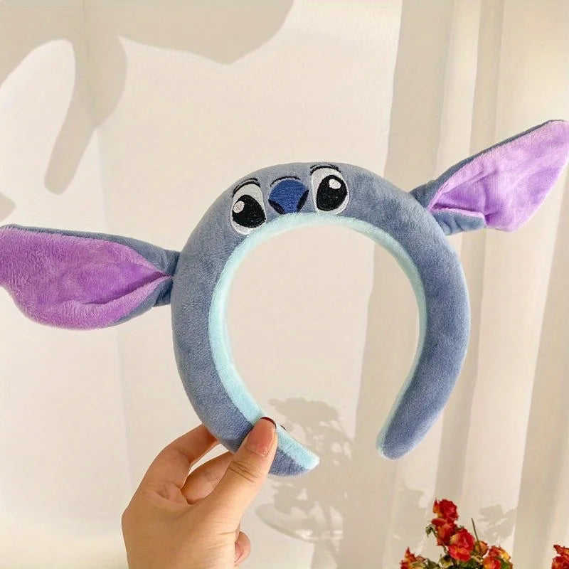 Disney Stich Headband Cute Cartoon Funny Headband Decorative Headband Plush Anti-Slip Headband Girls Gift