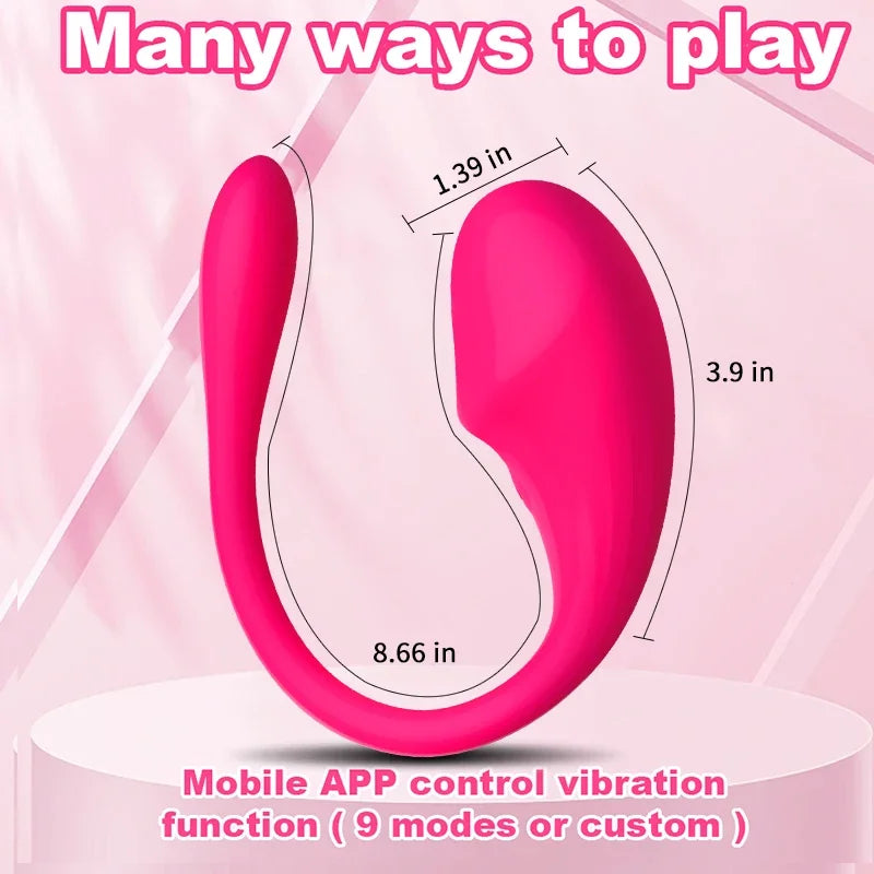 Wireless Bluetooth Dildo Vibrator Egg for Women APP Control Clitoris Stimulator Wearable G Spot Love Egg Adult Vibrating Sex Toy