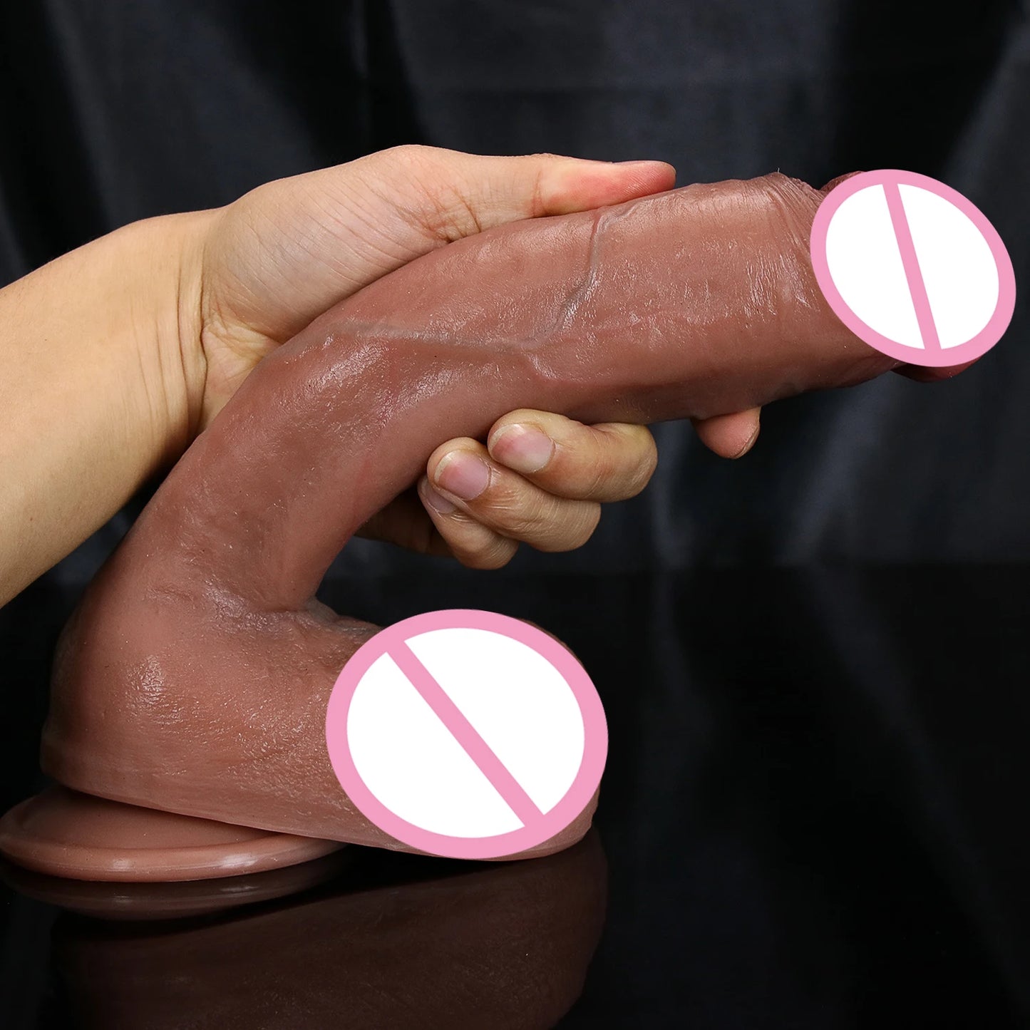 Cheap Soft Cock Realistic Strapon Big Dildo Skin Feel Small Penis Double Silicone Suction Cup Dick Gay Anal Sex Toys Men Women