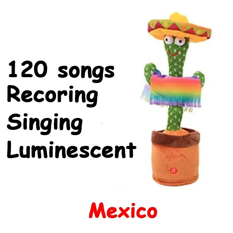 1pc Electronic Plush Toy Home Decoration for Children Xmas Gifts Dancing Talking Cactus Toys for Baby Boys and Girls