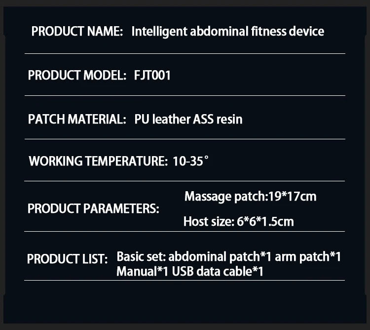 EMS Fitness Abdominal Massage Stimulator Abdominal Muscle Trainer Vibration Body Slimming Machine Abdominal Muscle Patch