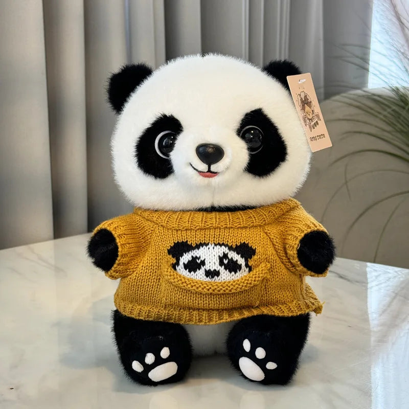 Hot Plush Stuffed Toy Panda Baby Cute Plush Doll Kawaii Panda Boys and Girls Birthday Children's Day Gift Room Decoration